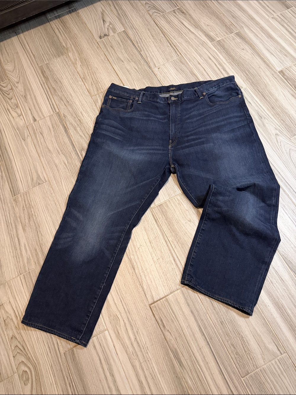 Ralph Lauren Men's Dark Blue Relaxed Jeans
